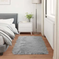 vidaXL Tapijt van imitatie TAFALLA Grijs 60 x 110 cm Polyester