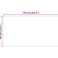 vidaXL Tapijt van imitatie TAFALLA Grijs 60 x 110 cm Polyester