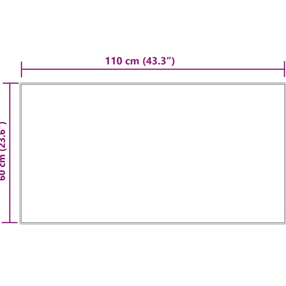 vidaXL Tapijt van imitatie TAFALLA Crèmekleurig 60 x 110 cm Polyester