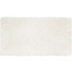vidaXL Tapijt van imitatie TAFALLA Wit 60 x 110 cm Polyester