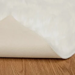 vidaXL Tapijt van imitatie TAFALLA Wit 60 x 110 cm Polyester