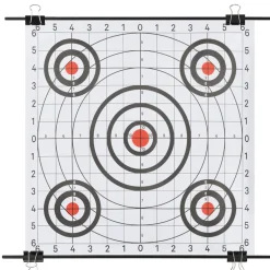 vidaXL Targetkaartstandaard met schietkaarten 78x76 cm staal