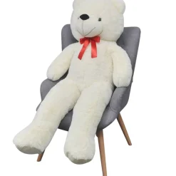 vidaXL Teddybeer 170 cm pluche wit