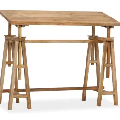 vidaXL Tekentafel 116x50x76 cm massief mangohout