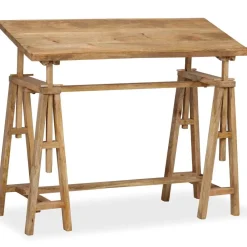 vidaXL Tekentafel 116x50x76 cm massief mangohout