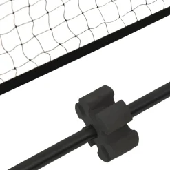 vidaXL Tennisnet 300x100x87 cm polyester zwart en rood