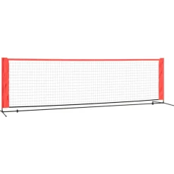 vidaXL Tennisnet 300x100x87 cm polyester zwart en rood