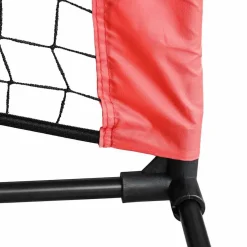 vidaXL Tennisnet Zwart en Rood 301 x 90,5 x 87 cm Polyester