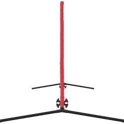 vidaXL Tennisnet Zwart en Rood 301 x 90,5 x 87 cm Polyester