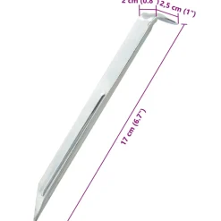 vidaXL Tentharingen 24 st Ø20 mm 17 cm gegalvaniseerd staal