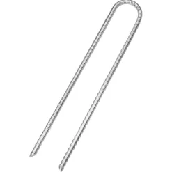 vidaXL Tentharingen 6 st U-vormig Ø8,5 mm 30 cm gegalvaniseerd staal