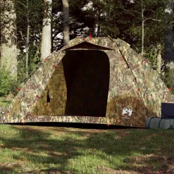 vidaXL Tent 4-persoons snelontgrendeling camouflage