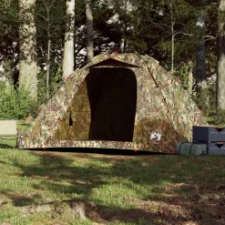 vidaXL Tent 4-persoons snelontgrendeling camouflage