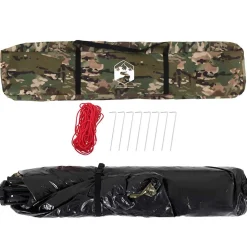 vidaXL Tent 4-persoons snelontgrendeling camouflage