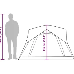 vidaXL Tent 4-persoons waterdicht groen