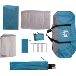 vidaXL Tent 8-persoons waterdicht blauw