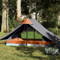 vidaXL Tent 2-persoons waterdicht grijs