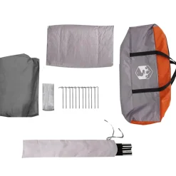 vidaXL Tent 2-persoons waterdicht grijs
