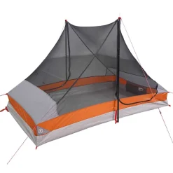 vidaXL Tent 2-persoons waterdicht grijs