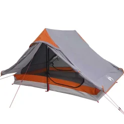 vidaXL Tent 2-persoons waterdicht grijs