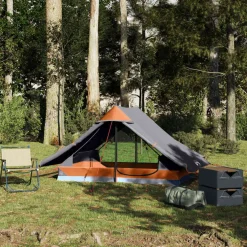 vidaXL Tent 2-persoons waterdicht grijs