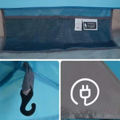 vidaXL Tent 4-persoons waterdicht blauw