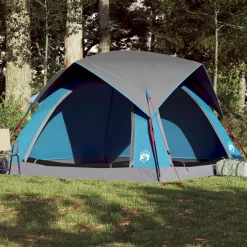 vidaXL Tent 4-persoons waterdicht blauw