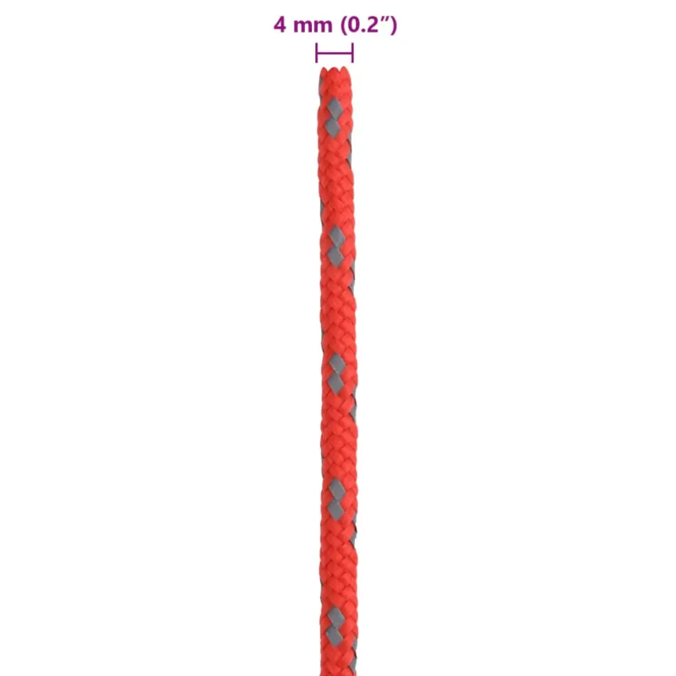 vidaXL Tentscheerlijnen met spanners 8 st reflecterend 4 m 4 mm
