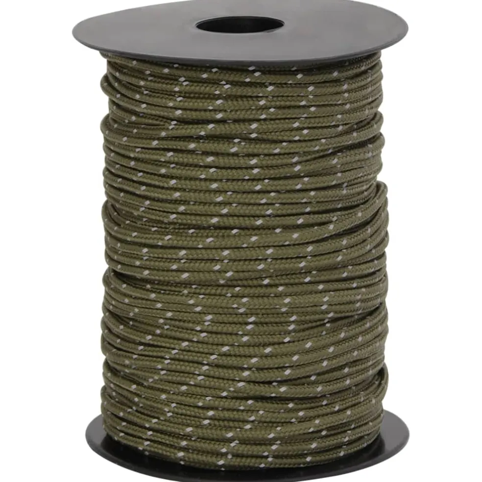 vidaXL Tentscheerlijn met reflecterende strips en spanners 50 m 3 mm