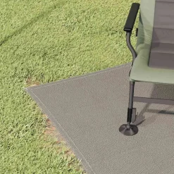 vidaXL Tenttapijt Lichtgrijs 200 x 200 cm Polyetheen