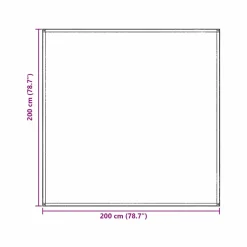 vidaXL Tenttapijt Lichtgrijs 200 x 200 cm Polyetheen