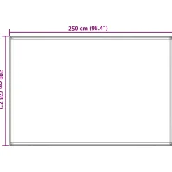 vidaXL Tenttapijt 250x200 cm antraciet