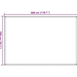 vidaXL Tenttapijt 200x300 cm HDPE blauw
