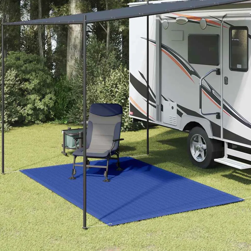 vidaXL Tenttapijt 200x300 cm HDPE blauw