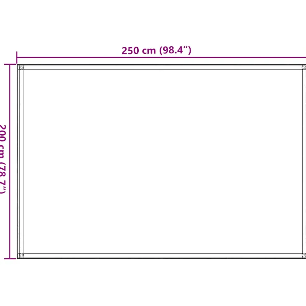 vidaXL Tenttapijt 250x200 cm HDPE groen