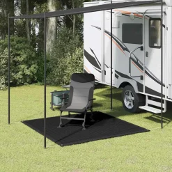 vidaXL Tenttapijt 200x200 cm zwart