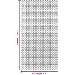 vidaXL Tenttapijt 4x2 m antracietkleurig