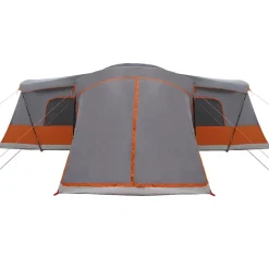 vidaXL Tent voor 16 personen 16-persoons Grijs en Oranje