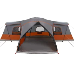 vidaXL Tent voor 16 personen 16-persoons Grijs en Oranje