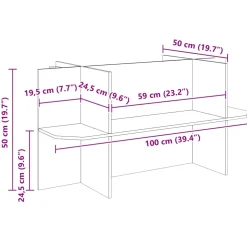 vidaXL Terrariumbasis Bruin 100 x 50 x 50 cm OSB