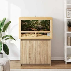 vidaXL Terrarium Bruin 80 x 50 x 50 cm OSB