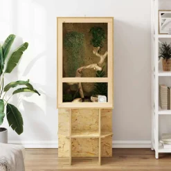 vidaXL Terrarium Bruin 50 x 50 x 80 cm OSB
