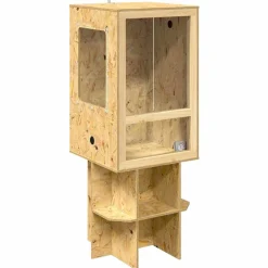 vidaXL Terrarium Bruin 50 x 50 x 130 cm OSB