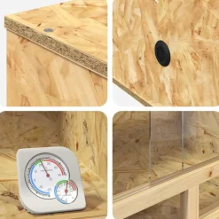 vidaXL Terrarium Bruin 80 x 50 x 100 cm OSB