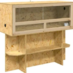 vidaXL Terrarium Bruin 80 x 50 x 100 cm OSB