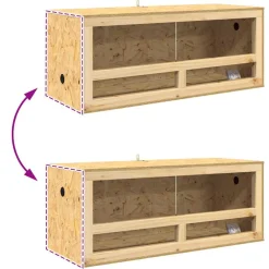vidaXL Terrarium Bruin 80 x 50 x 100 cm OSB