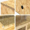 vidaXL Terrarium Bruin 40 x 40 x 90 cm OSB