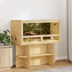vidaXL Terrarium Bruin 40 x 40 x 90 cm OSB