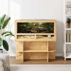 vidaXL Terrarium Bruin 40 x 40 x 90 cm OSB