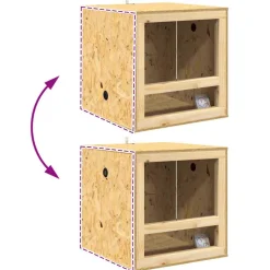 vidaXL Terrarium Bruin 50 x 50 x 100 cm OSB